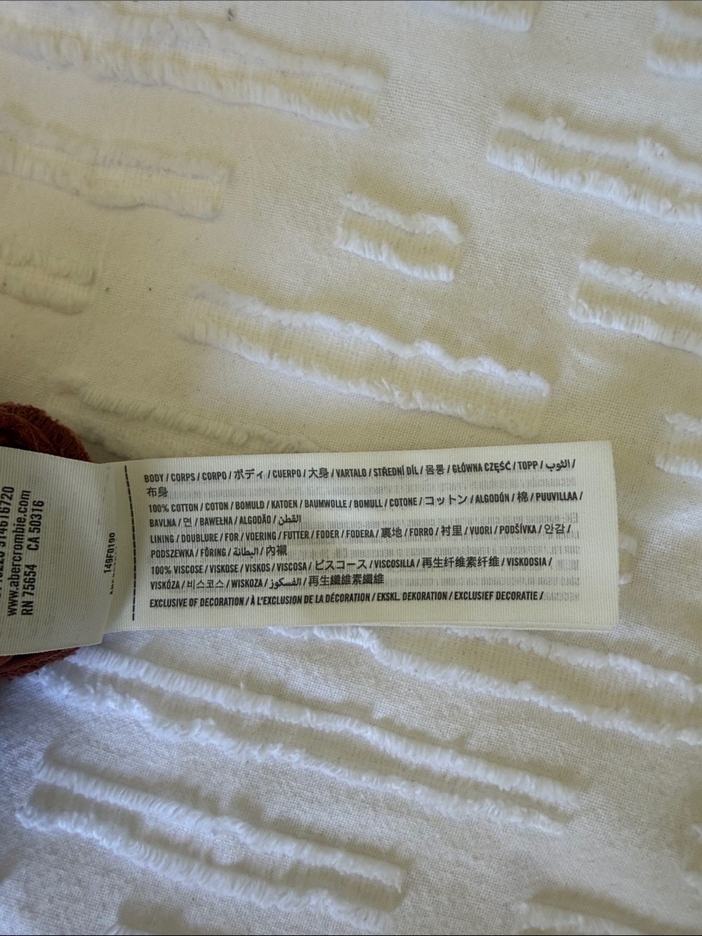 Abercrombie & Fitch Rust Orange/Brown Cover Up Shorts - Picture 4 of 5